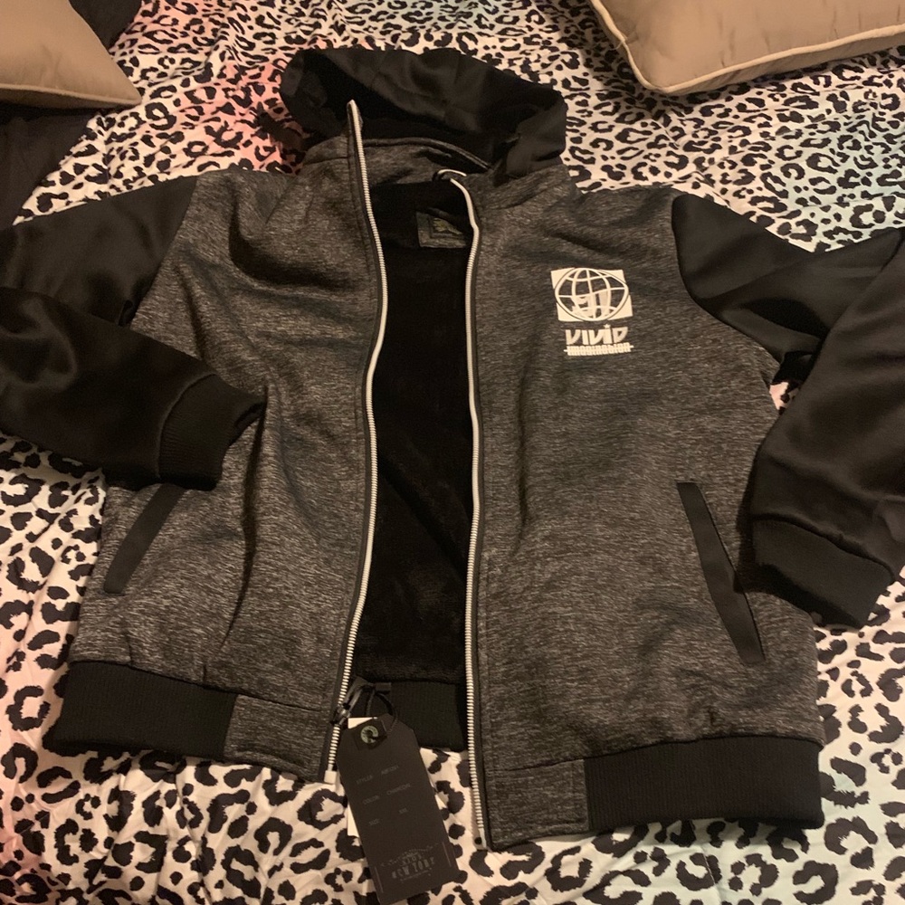 NWT XIOS NEW YORK HOODIE ZIP SWEATER/JACKET